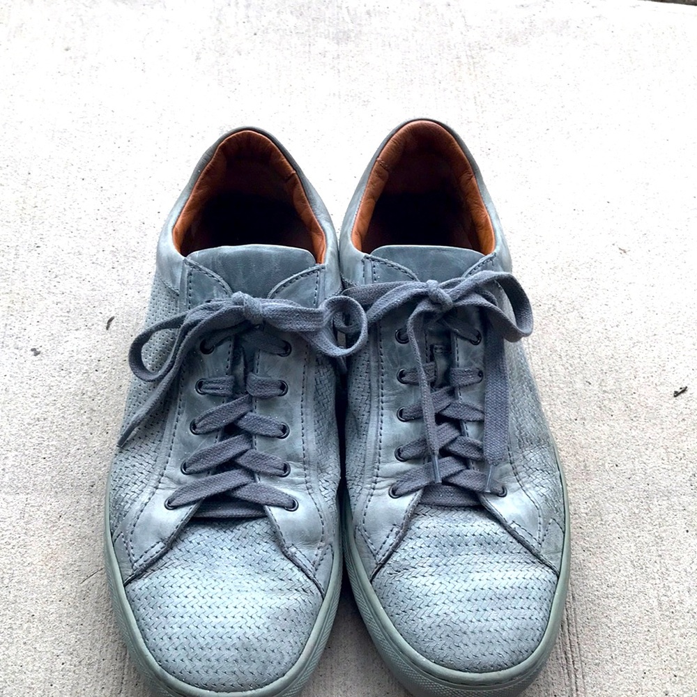 COPY - Aquatalia grey woven leather Sneakers Made In Italy Size 10. GUC - Picture 5 of 13